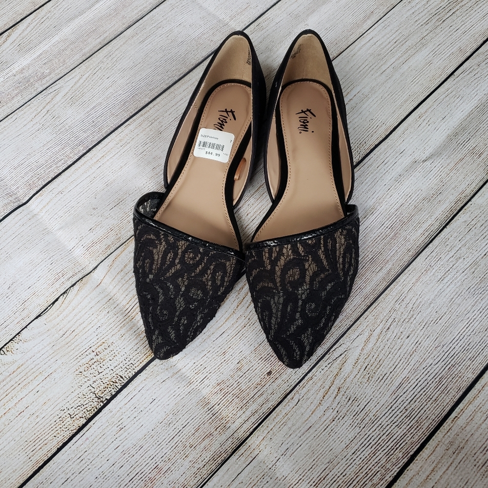 **3 for $30**  Black lace flats